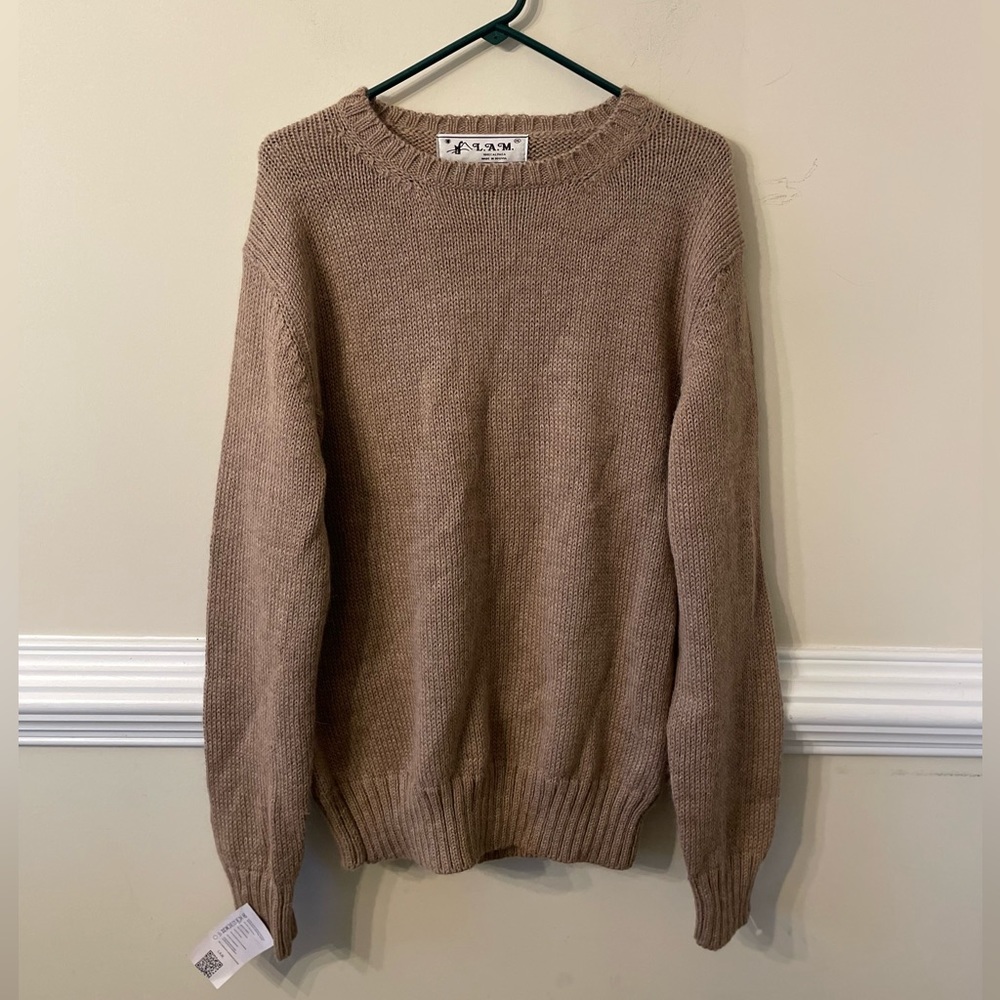 LAM Bolivia 100% alpaca wool sweater NEW WITH TAGS